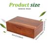 Деревянный органайзер для чайных пакетиков с крышкой Многофункциональный отсек пыленепроницаемый Элегантная коробка для хранения чайных пакетиков для столешницы