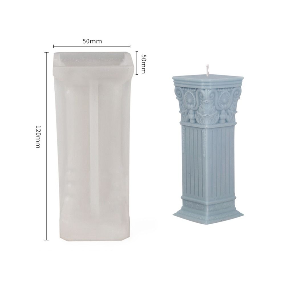 Принадлежности Инструменты для лепки из глины ручной работы Силиконовая римская колонна 3D-арт Восковая форма Форма для торта из смолы Форма для свечи