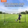 VEVOR Soccer Rebounder Net, 12x6FT Iron Soccer Training Equipment, Sports Football Training Gift with Portable Bag