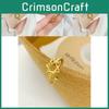 Gold Fashionable Plated Six Pointed Star Ring For Women Stylish And Jewelry Adjustable