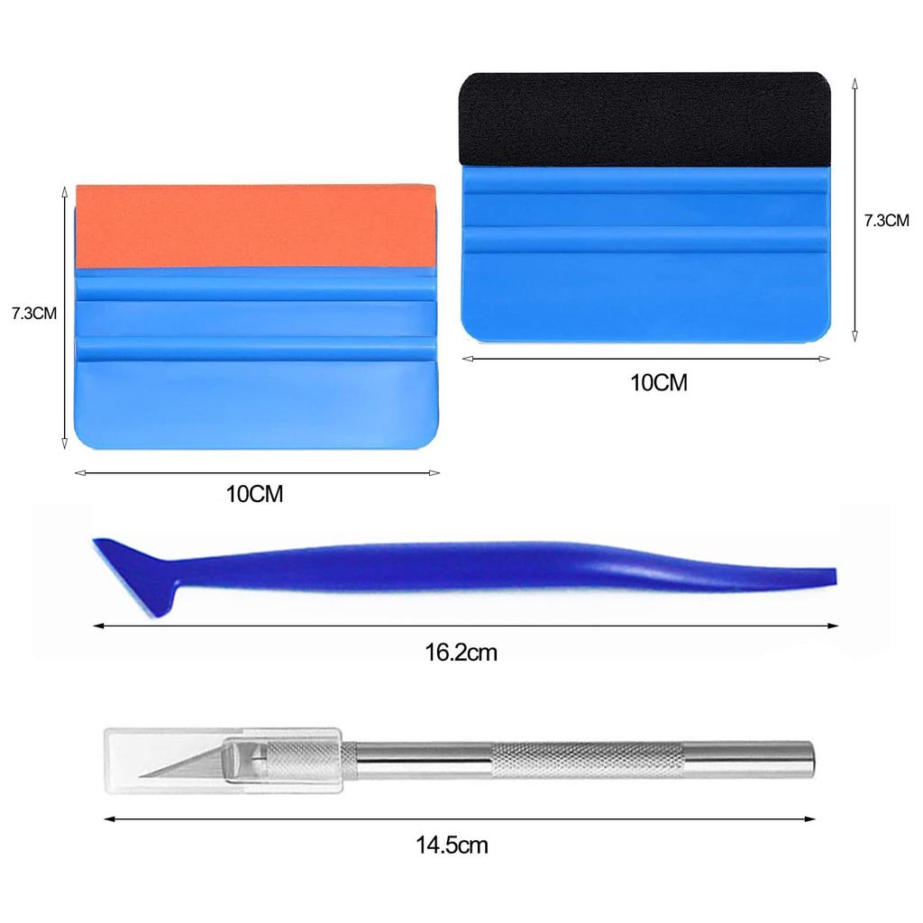 Набор инструментов для оклейки автомобиля Cluoling, Набор инструментов для нанесения пленки для оклейки автомобиля, Нанесение карбоновой пленки