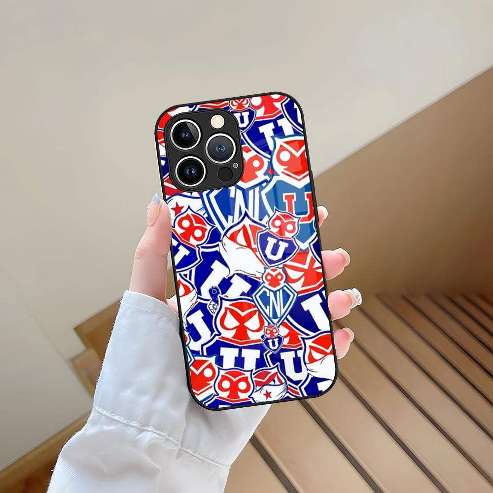 Chile U-University Logo Phone Case Tempered Glass For IPhone 13 17 15 16 14 12 11 Pro Max Plus Mini XR XS SE2020 Coque