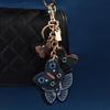 Colorful Butterfly Overlapping Butterfly String Bag Hanging Decoration Charm  Tassel Keychain Backpack Decoration Pendant