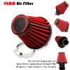 42mm Red Mushroom Shape Motorcycles Dirt Bike Air Filter Pod 45 Angled 150-250cc