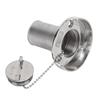 1.5in Boat Deck Filler with Cap Fill Gas Fuel Diesel Stainless Steel for Marine Yachts Caravans RVs Trucks Trailers