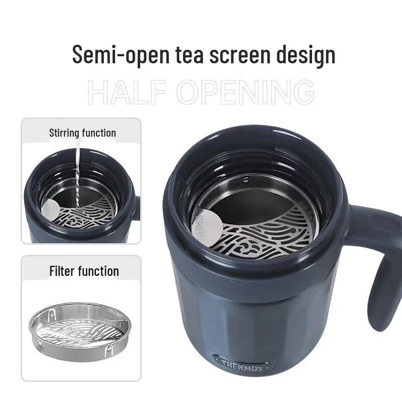 Thermos 600ml Stainless Steel Portable Mug with Handle