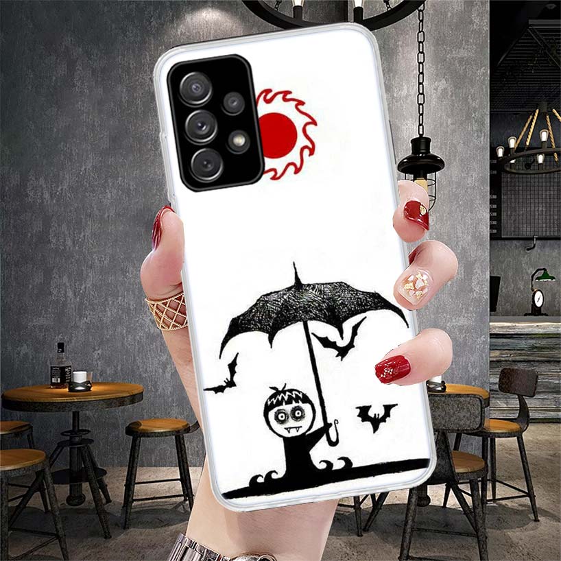 Gothic Vampire Scarlet Art Soft Phone Case For Samsung Galaxy A12 A22 A32 A52 A72 A02S A51 A50S A71 A70 A31 A20S Note 20 Ultra S