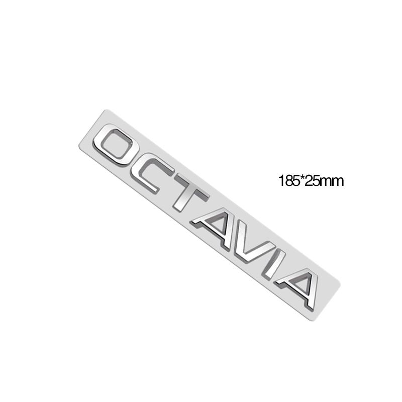 Metal Emblem Chrome Silver Car Sticker Badge Decal Body Trunk Decor for Karoq Kodiaq Rapid Yeti Octavia Superb Fabia Kamiq 4x4