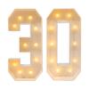 Светодиодная цифра 50, Декор на День Рождения в винтажном стиле, Работает от батареек, Большой фон 39" для 50-летнего юбилея