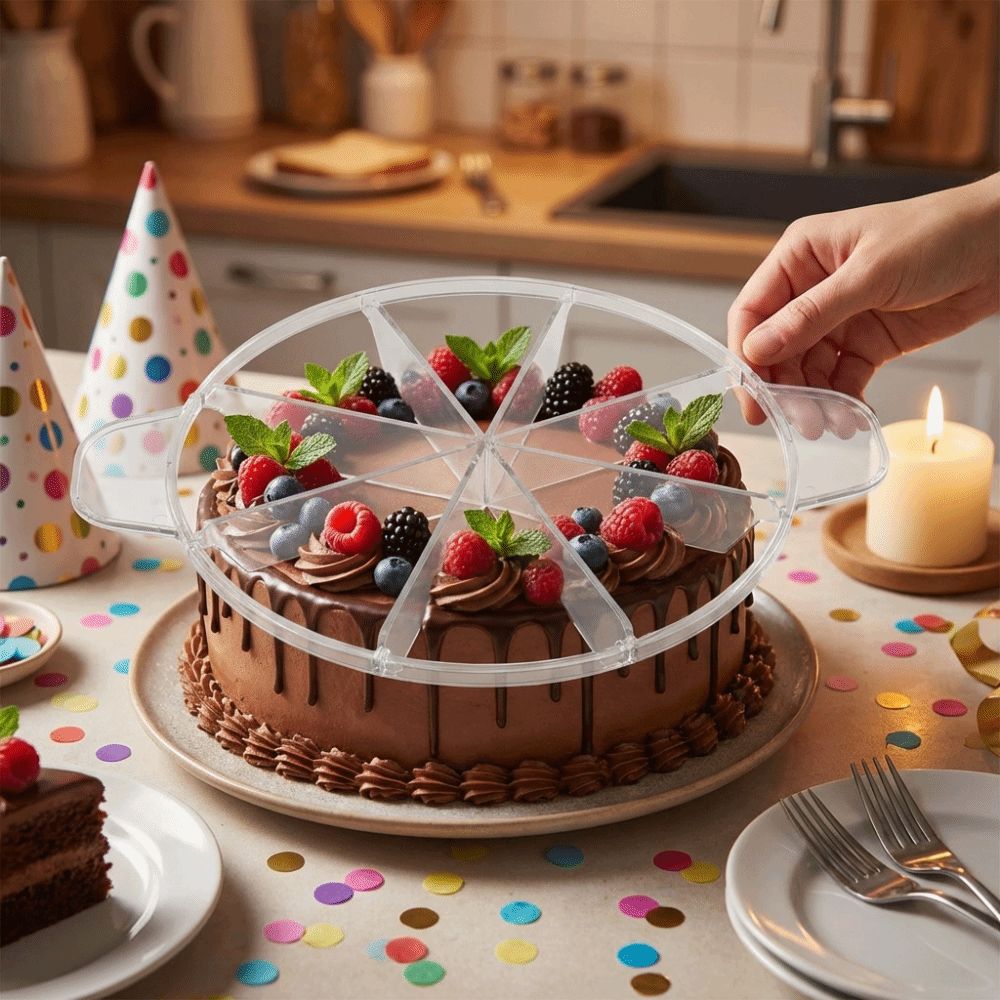 С ручкой Пресс для нарезки пиццы Пластиковый резак для выпечки Практичный резак-слайсер для торта Бытовой