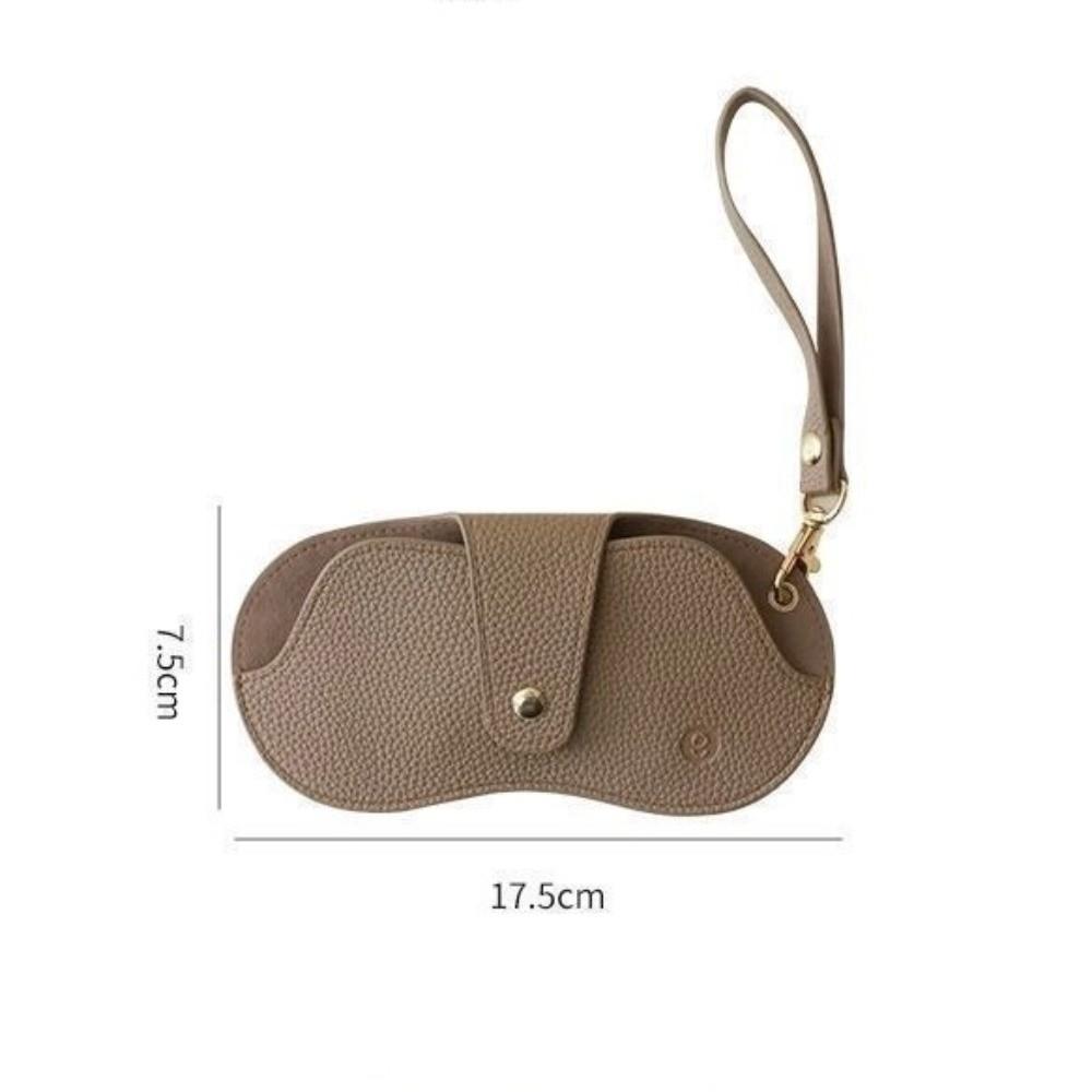 Hanging Sunglasses Case Pu Leather Eyeglasses Bag Portable Glasses Bag