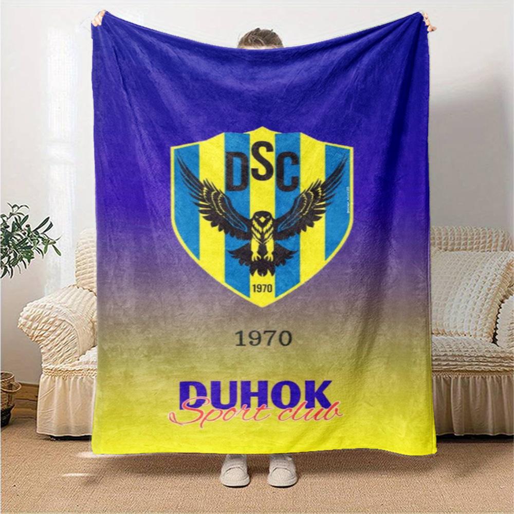 DUHOK SC Print Flannel Blanket High Quality Warm Comfortable Cover for All Seasons Perfect for Gifts Home Decor
