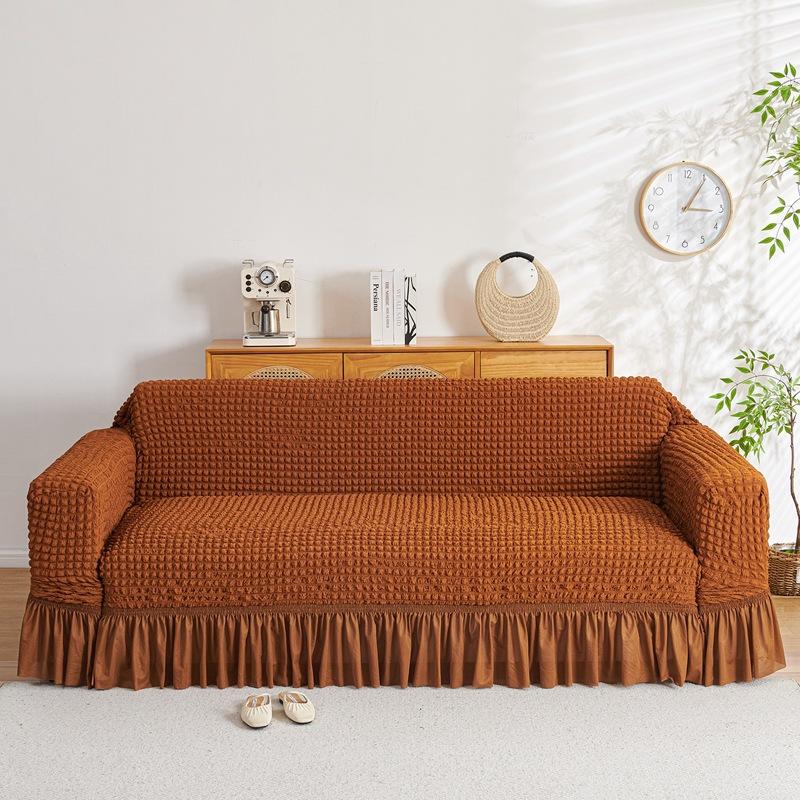 Sofa Cover Seersucker Skirt Model All Inclusive Universal Universal Lazy All Inclusive Full Cover Elastic Cover