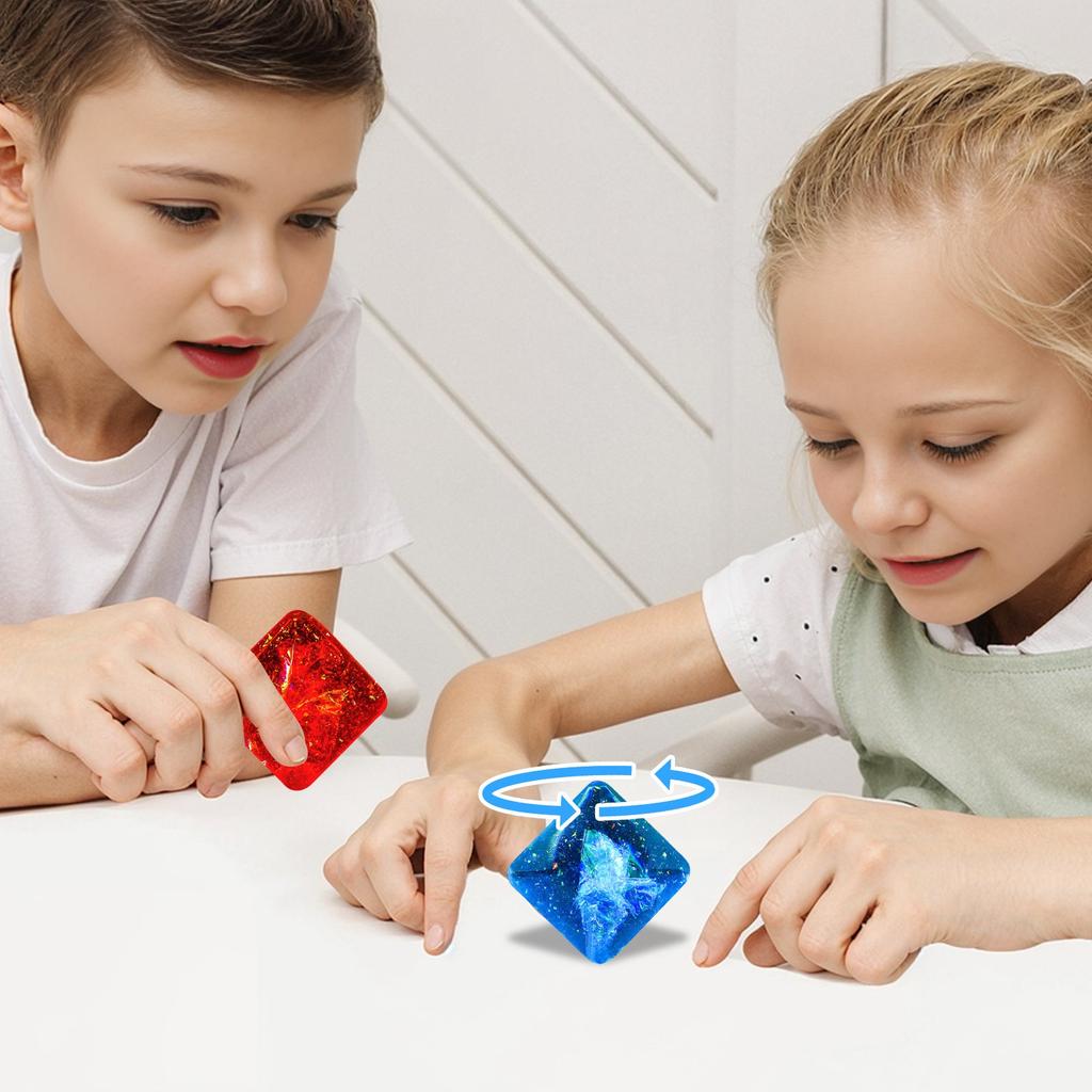 Красочные светящиеся звезды декомпрессионные переворачивающиеся игрушки для пальцев, вентиляционные декомпрессионные игрушки