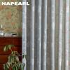 1 шт. NAPEARL, современная имитация льна, тюлевая занавеска с цветочным узором, прозрачная занавеска для окна для домашнего декора