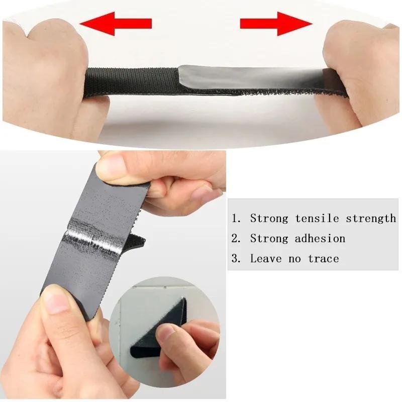 Самоклеящиеся липучки для одежды 20/40 шт., швейная лента для ковриков, фиксирующая ковровую ленту с обеих сторон, противоскользящая бытовая лента