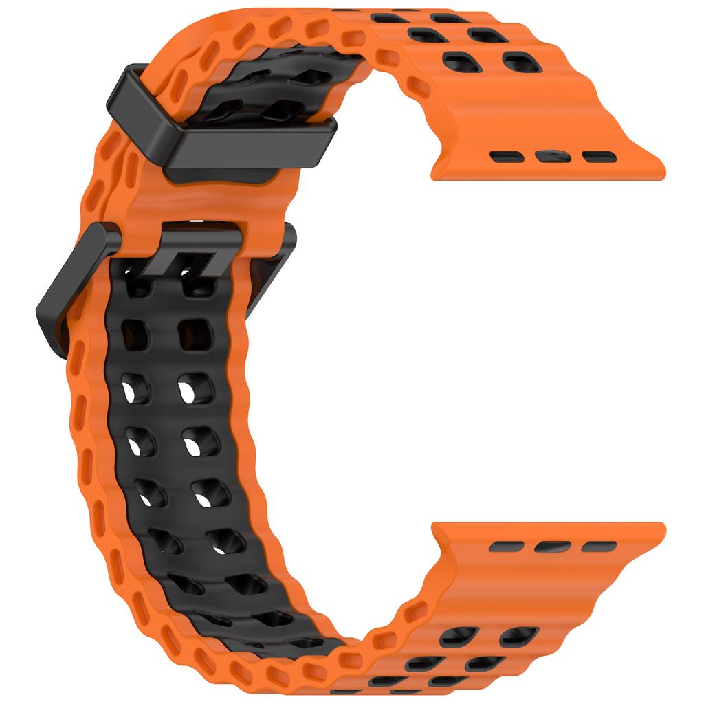 Силиконовый ремешок для Apple Watch Ultra 3 2 1 49 мм 11 10 46 мм 9 8 7 45 мм Дышащий цветной браслет для iWatch 6 5 SE 44 мм