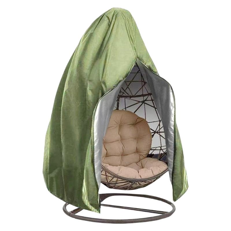 Garden Sunproof Hanging Eggs Chair Cover 115x190CM Waterproof and Weather Resistant for Patios Swing Chair Protecting