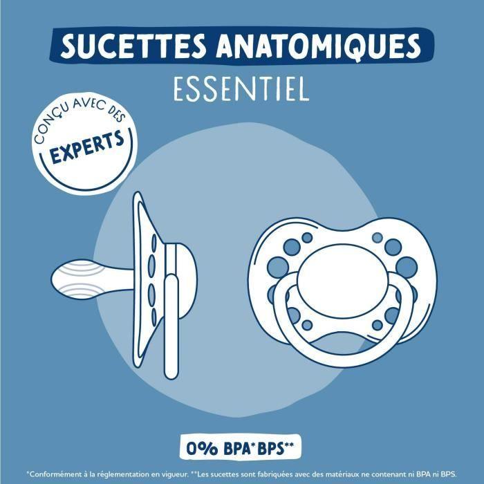 2 Sucettes anatomiques - DODIE - A108 EDL - +18 mois - Mathilde Cabanas Rose
