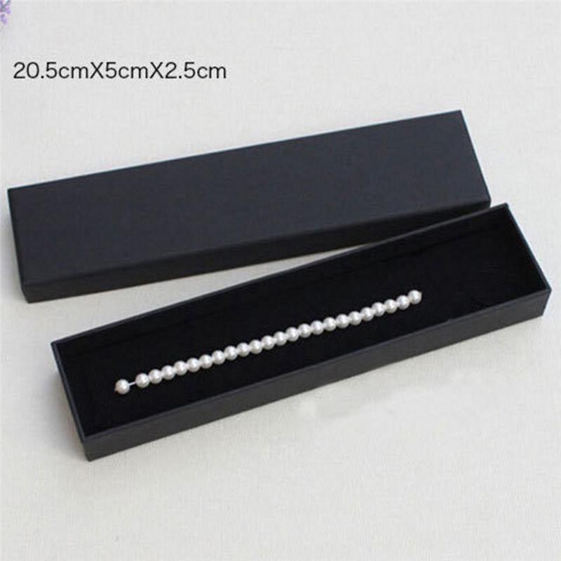 1шт черная крафт-бумага шкатулка для драгоценностей ожерелье браслет кольцо коробка