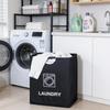 82L Bottle Recycling Bin Trash Can Foldable Storage Bag Laundry Bag Dirty Clothes Storage Deposit Bottles Collection Container