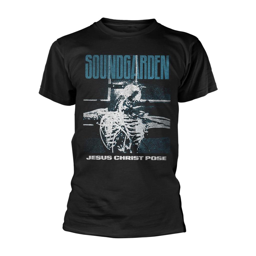 Men's Soundgarden Jesus Christ Pose T-shirt Large Black