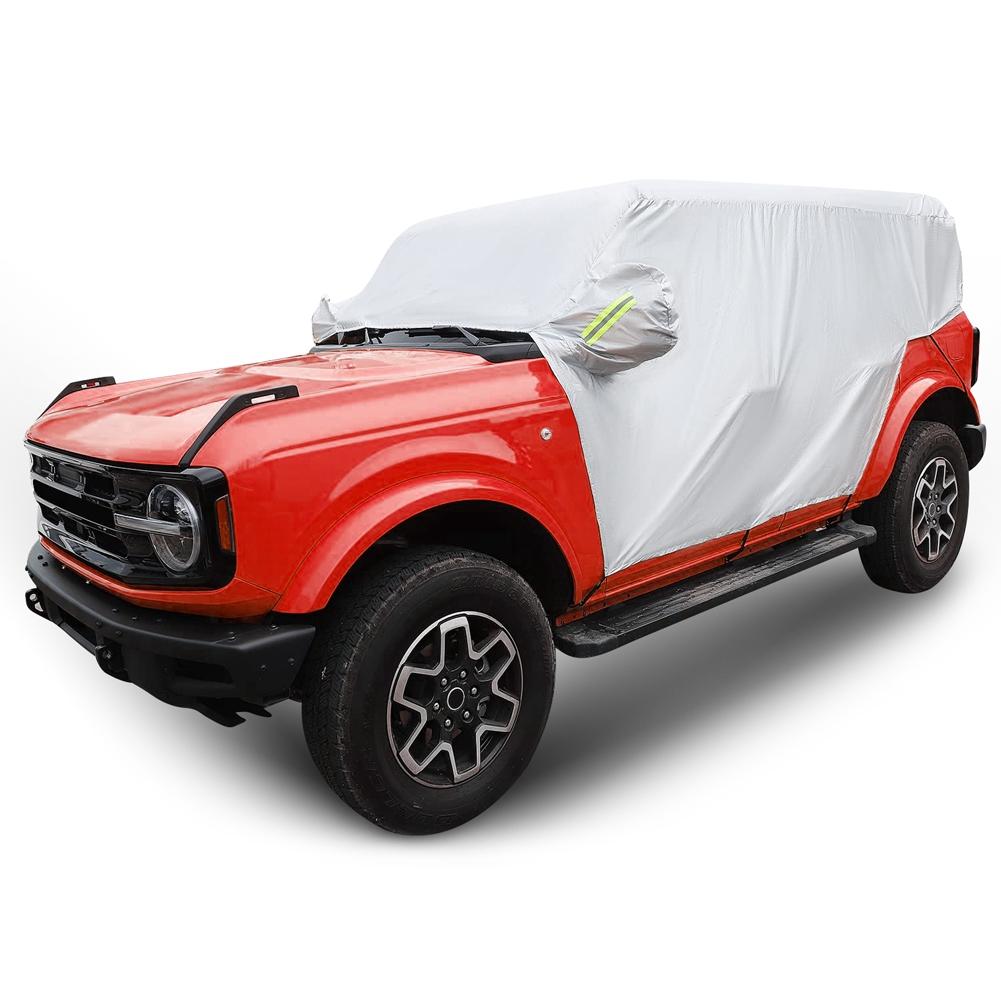 Верхний чехол для автомобиля Ford Bronco 2 двери/4 двери 2021-2023 года, водонепроницаемый защитный чехол для половины крыши от снега, дождя, пыли
