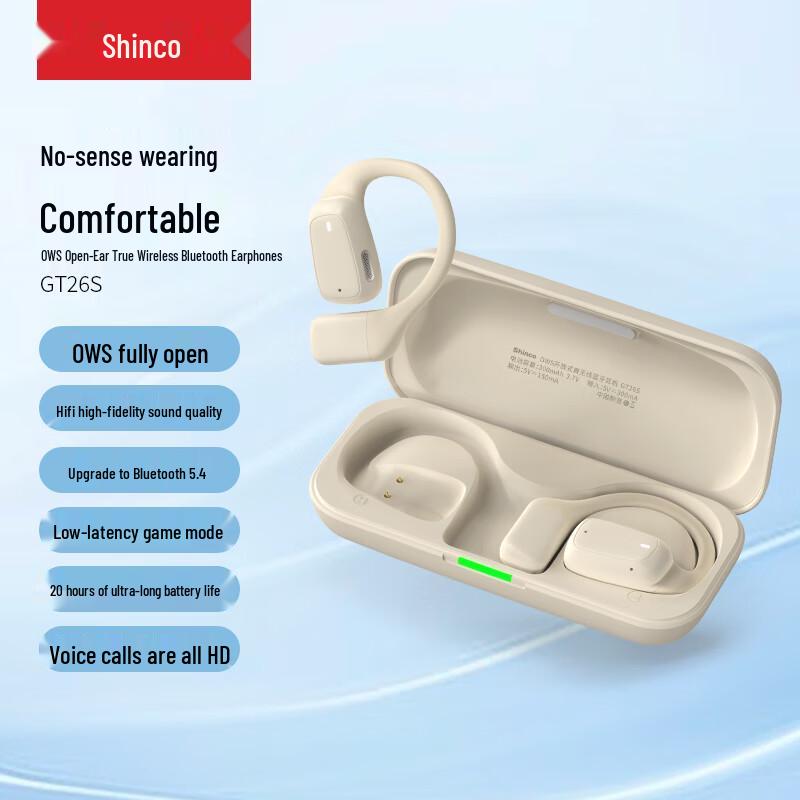 Беспроводные Bluetooth-наушники Shinco GT26S с открытым дизайном