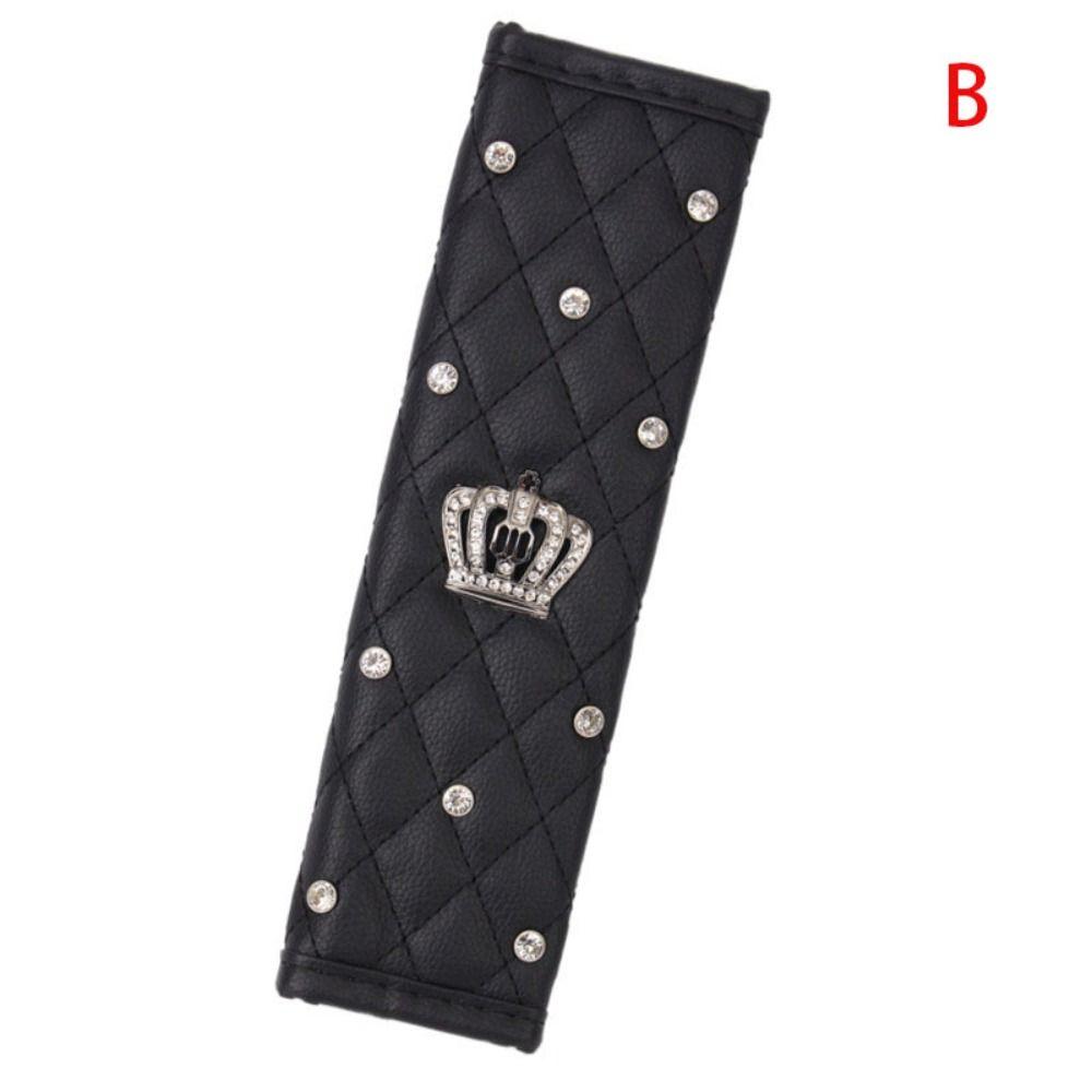 Fashion Diamond Black Pink Soft Auto Wheel Covers Cover Texture Steering Wheel Cover Car Glove