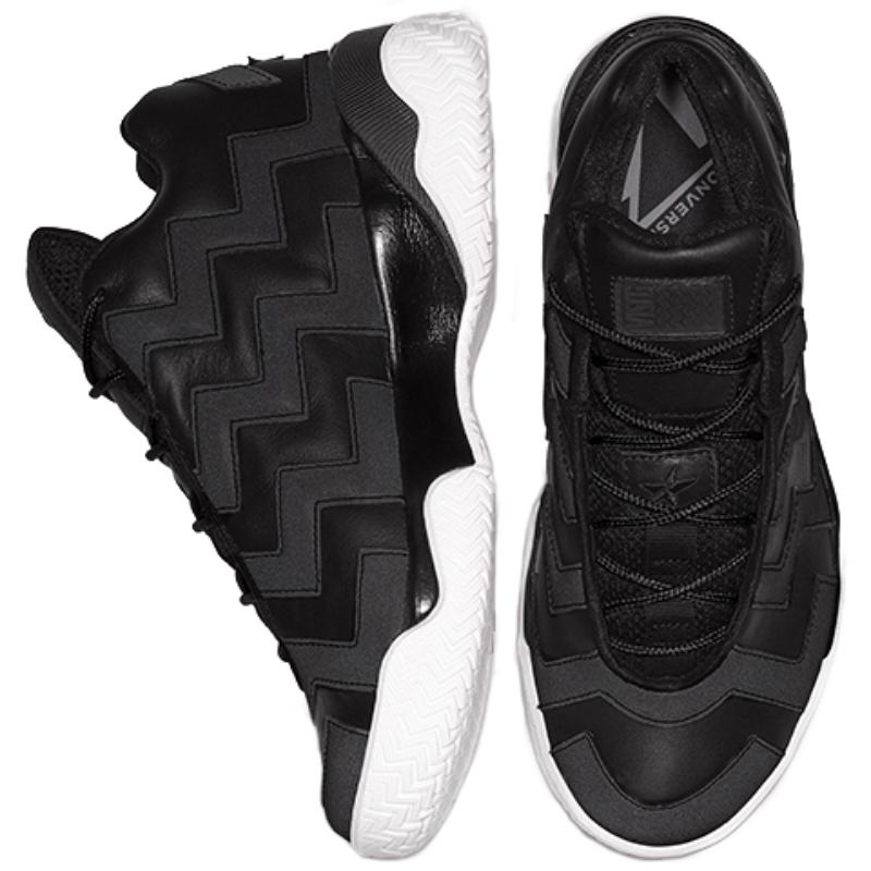 Converse Женские баскетбольные кроссовки VLTG Mission-V Mid Striped Sport Comfortable Mid-top Retro в черном цвете с полосками.