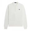 Fred Perry Mens Plain Knitted Long-Sleeved Polo Shirt