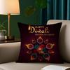Наволочка на подушку к фестивалю Дивали, уютная плюшевая наволочка с двусторонним принтом – домашний подарок для декора спальни