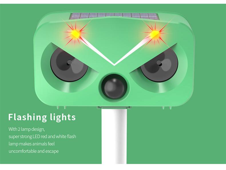 Ultrasonic Solar Animal Repeller: Multi-Purpose for Cats, Birds & Rodents
