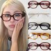 Retro Square Myopia Glasses Women Red Computer Reading Glasses Clear Blue Light Blocking Eyewears Vintage Decorative Goggles