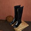 Летние сапоги Krazing Pot из микрофибры с круглым носком, модные летние сапоги с полыми украшениями, высокие сапоги до бедра