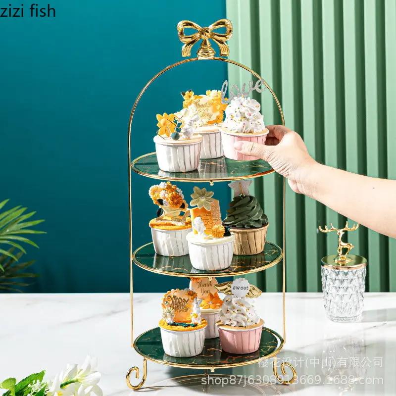 Многослойная подставка для торта из мраморного стекла, десертная тарелка, блюдо для димсамов, форма для торта, поднос для закусок, тарелки для суши, фруктовая тарелка, подставка для демонстрации