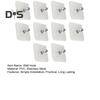 10Pcs Drill Free Adhesive Hooks Strong Load-bearing Waterproof Easy To Install Picture Hangers Wall Mount Screw Hooks