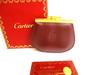 Authentic Must De Cartier Bordeaux Leather Coin Purse #9419  Refurbished