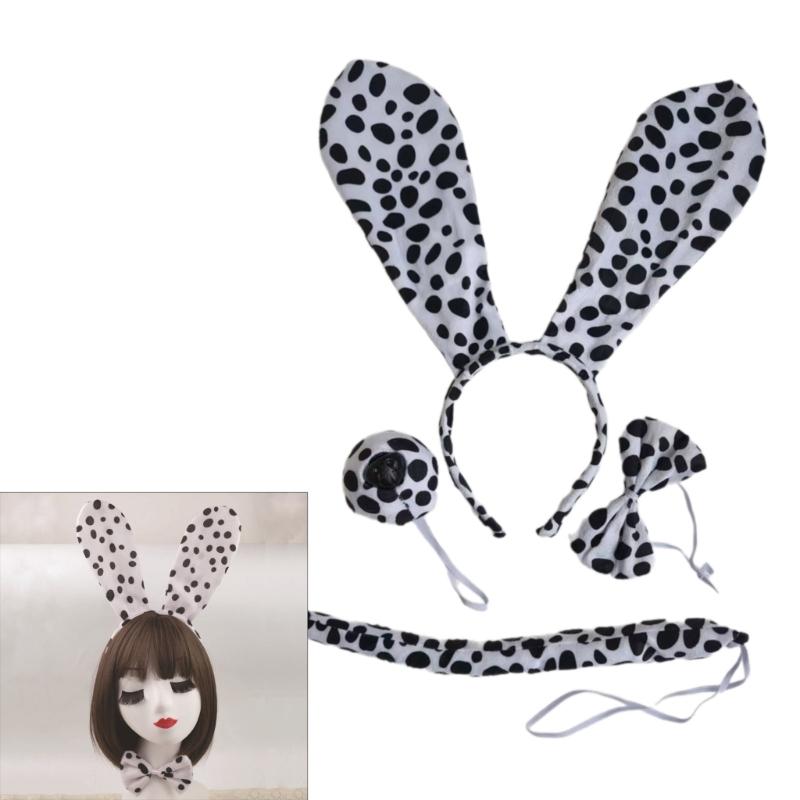 Animal Dress up Kits Include Dog Hairband, Tail, and Bowtie for Kid Halloween