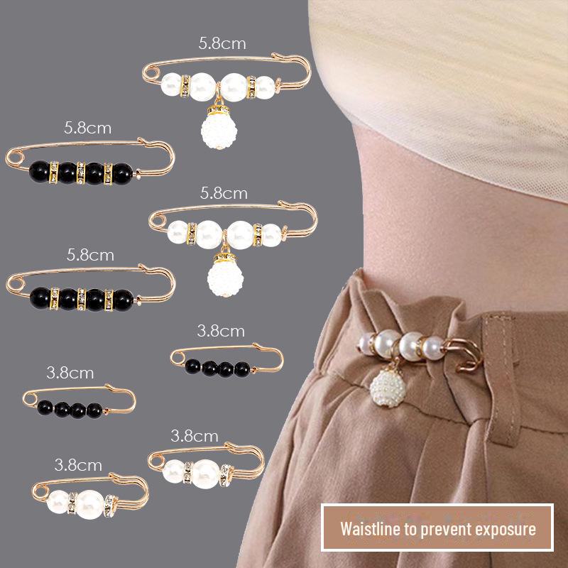 Аксессуар для талии: Регулируемая брошь для женских брюк, предотвращающая обнажение