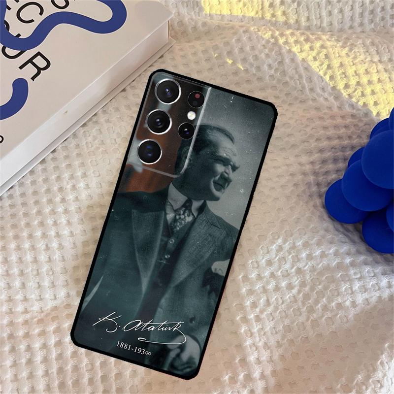 Turkey Mustafa Kemal Ataturk Case For Samsung Galaxy S23 S22 S21 Ultra S20 FE S8 S9 S10 Note 10 Plus Note 20 Ultra Cover