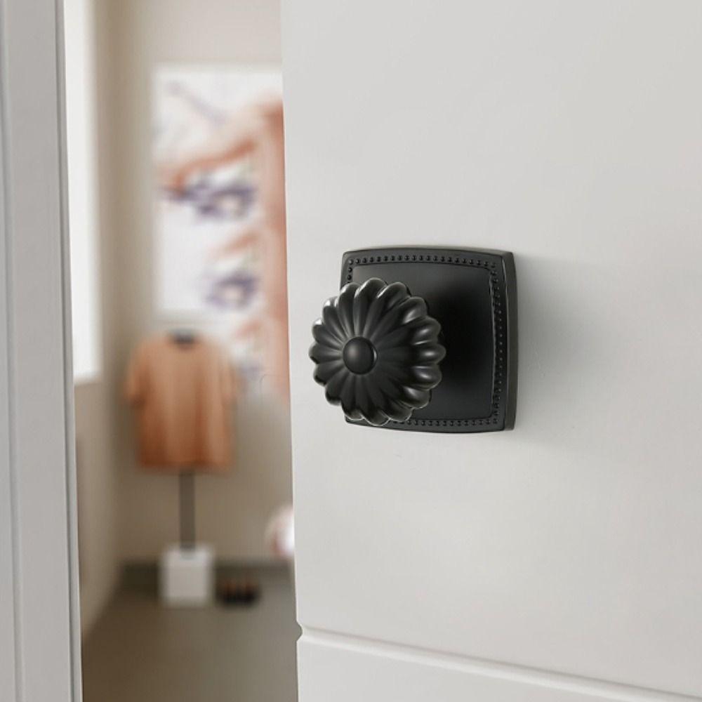 Замок для невидимой двери из массива дерева и цинкового сплава с одним язычком, магнитный, двусторонний, в форме тыквы, латунный сферический замок, для помещений