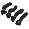 Buckle Car Roof Rack Luggage 4PCS 250 Kg 300x2.5cm 9.8ft Black