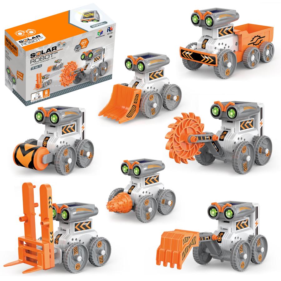 12-in-1 DIY Educational Solar Robot Building Blocks for Kids