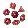 7Pcs/Set Starry Sky Acrylic Multi-side Dice Portable D4/6/8/10/12/20 Polyhedral Gaming Dice Prop Adults Family Night Party Board Game Essentials