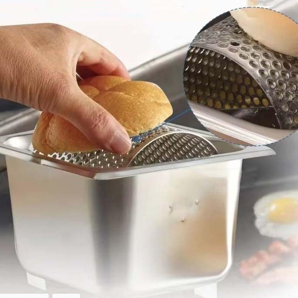 Stainless Steel Butter Roller with Base Butter Applicator Burger Tool Butter Spreader Wheel Bread