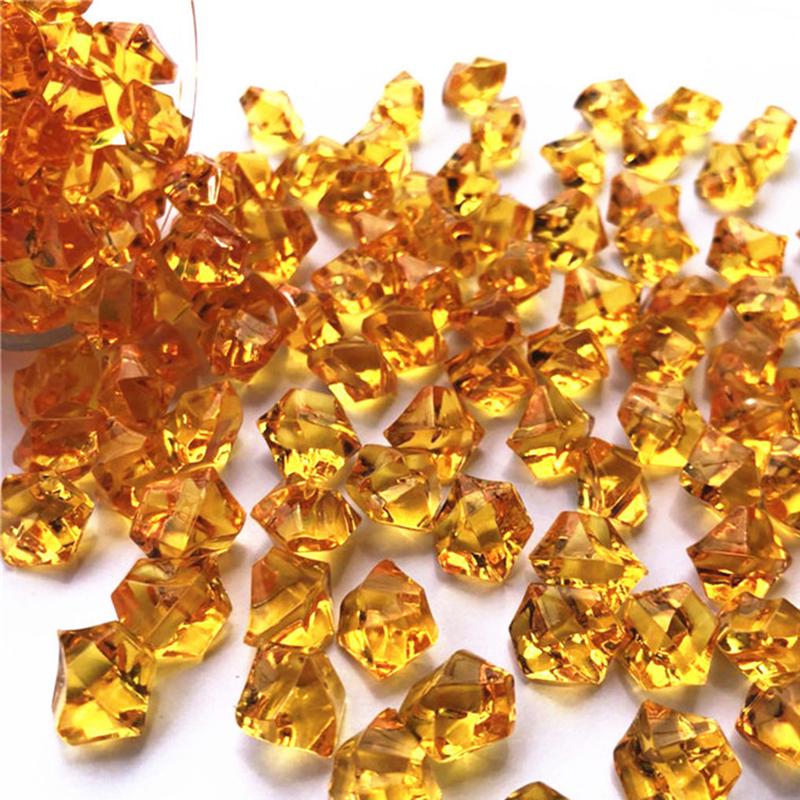 200 шт. Акриловые Кристальные Камни Для Аквариума Вазы Самоцветы Украшение Стола Разноцветные AVE