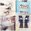 Stackable Shoe Box with Magnetic Door, Clear PP Material, 34.5cm L x 27cm W x 19cm H