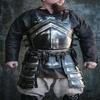 Medieval Breastplate Steel Armor Dwarven Cuirass Skirt Wearable Knight Half Suit Breastplate Protector Halloween Suit