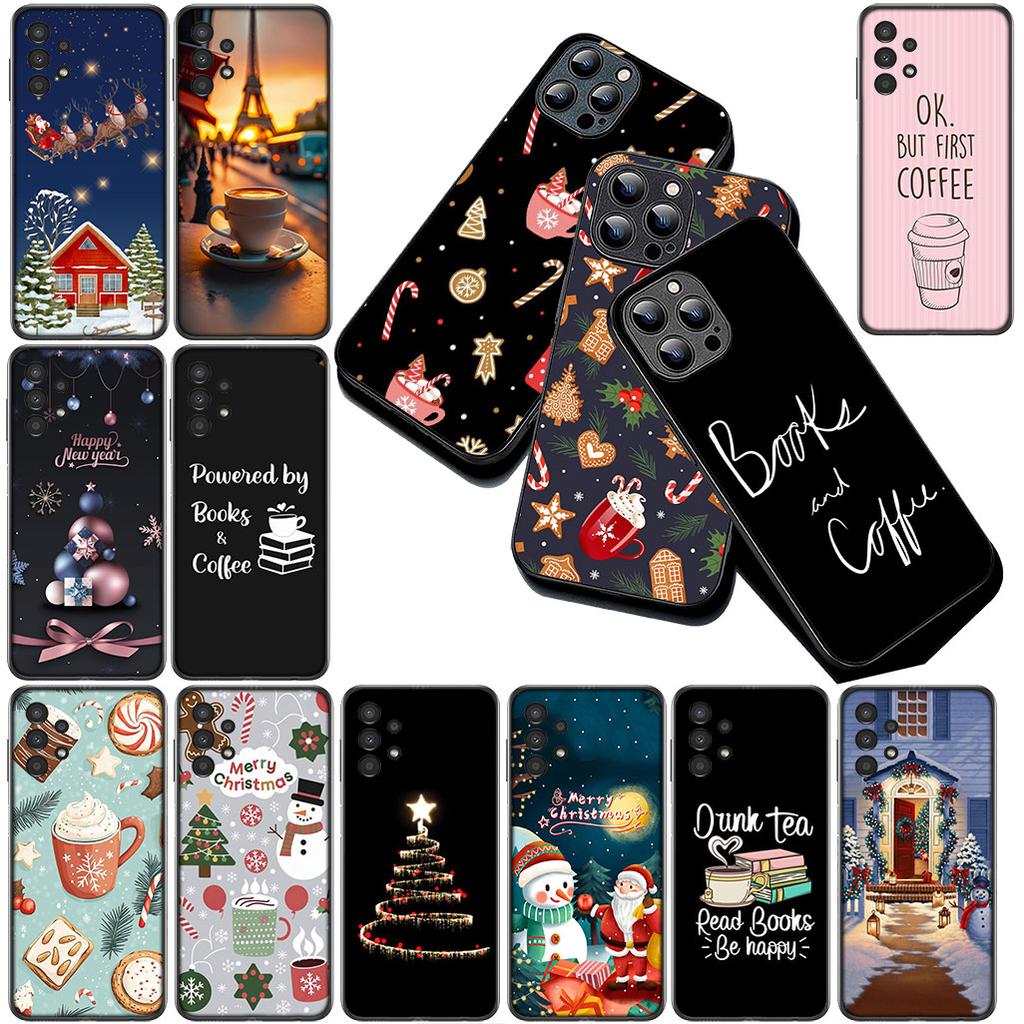 Чехол для OPPO A80 A18 A16 A40 A17 A15 A38 A78 A79 A54 A57 A12 A60 5G 4G Корпус Чехол для телефона Рождество OK Но сначала Кофе Книга
